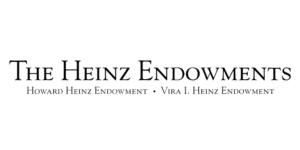 A Black And White Image Of The Logo For Heinz Endowments.