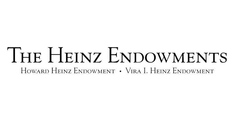 A black and white image of the logo for heinz endowments.