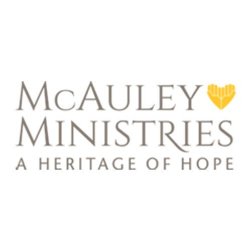A logo of mcauley ministries